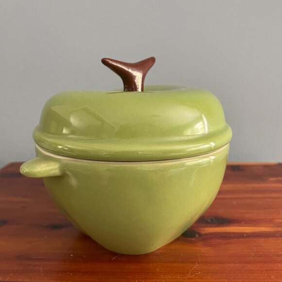 Technique Green Apple Ceramic Small Casserole Lid KF144 - Picture 10 of 10